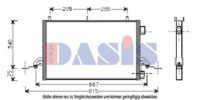 AKS DASIS 092420n -  Конденсатор, кондиционер